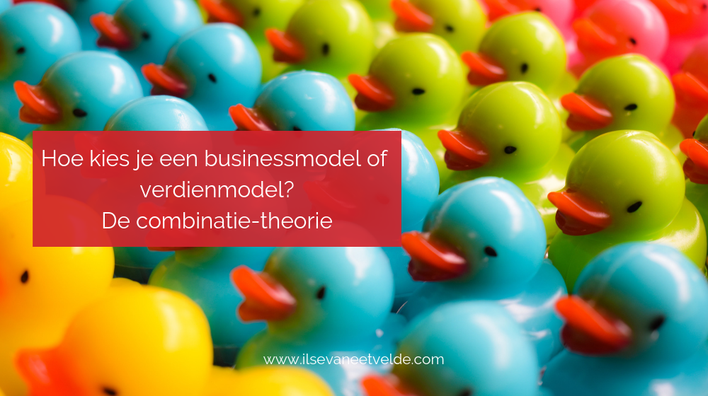 Hoe kies je een businessmodel of verdienmodel? De combinatie-theorie. Lees verder op www.ilsevaneetvelde.com