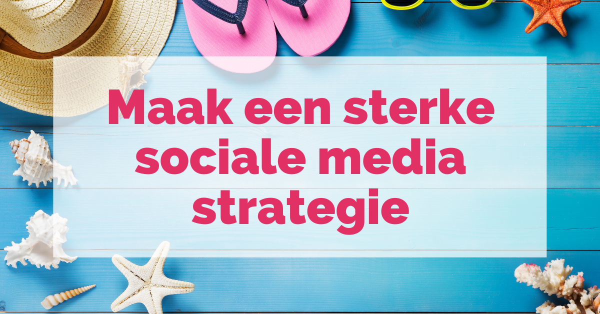 Online Zomer Workshop Maak een Sterke Sociale Media Strategie www.ilsevaneetvelde.com